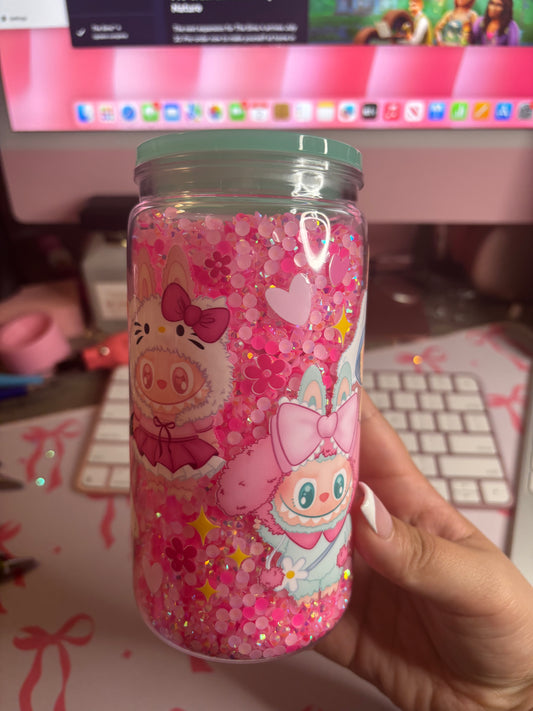 Cup hello kitty labubu